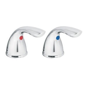 Juego 2 manerales palanca lavabo/fregadero, cromo, AERO