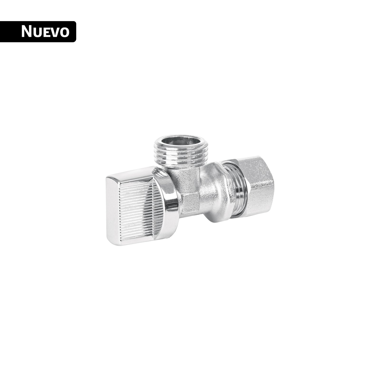 Llave angular 1/2', 1/4 de vuelta, barrilito, BASIC