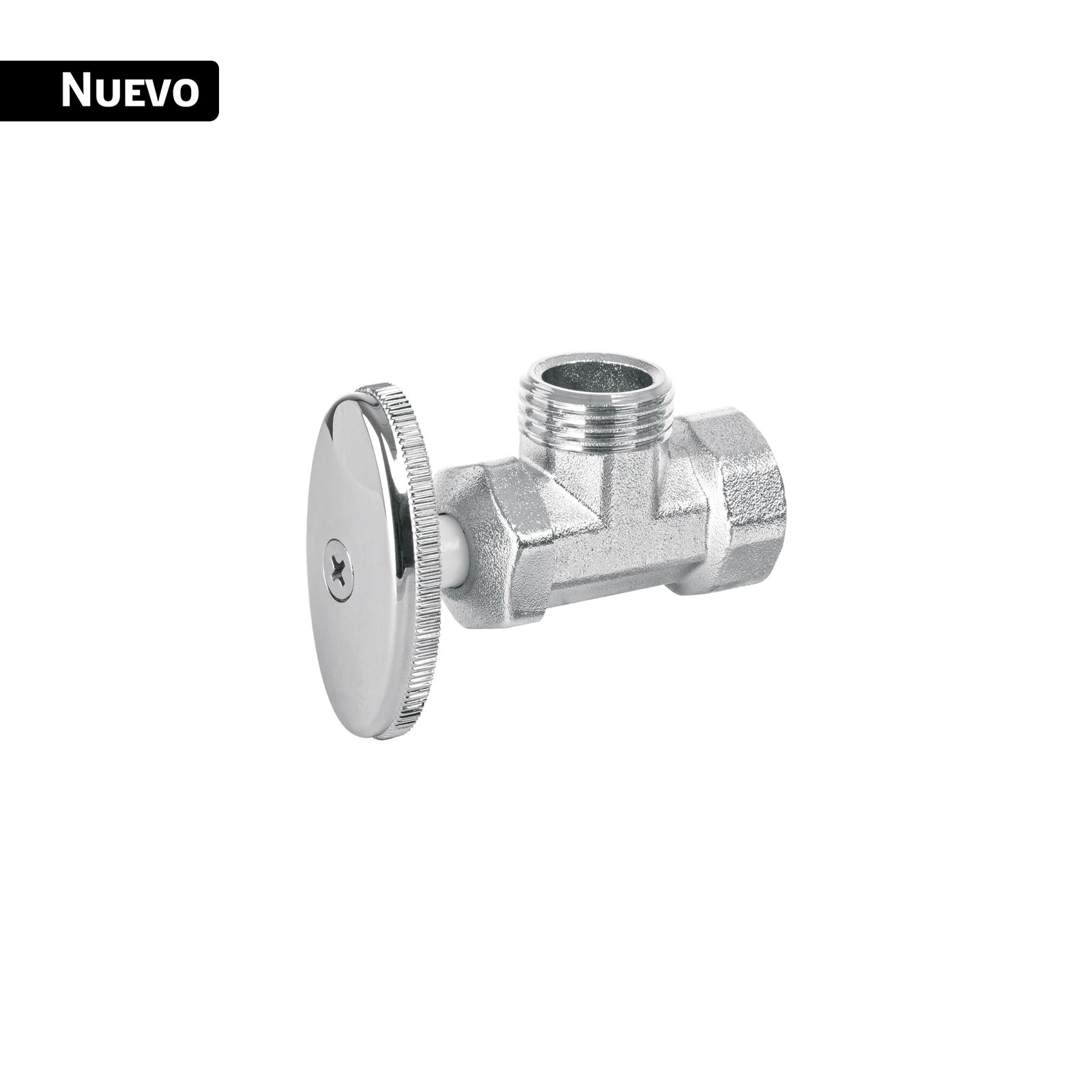 Llave angular 1/2', multivuelta, roscable, BASIC