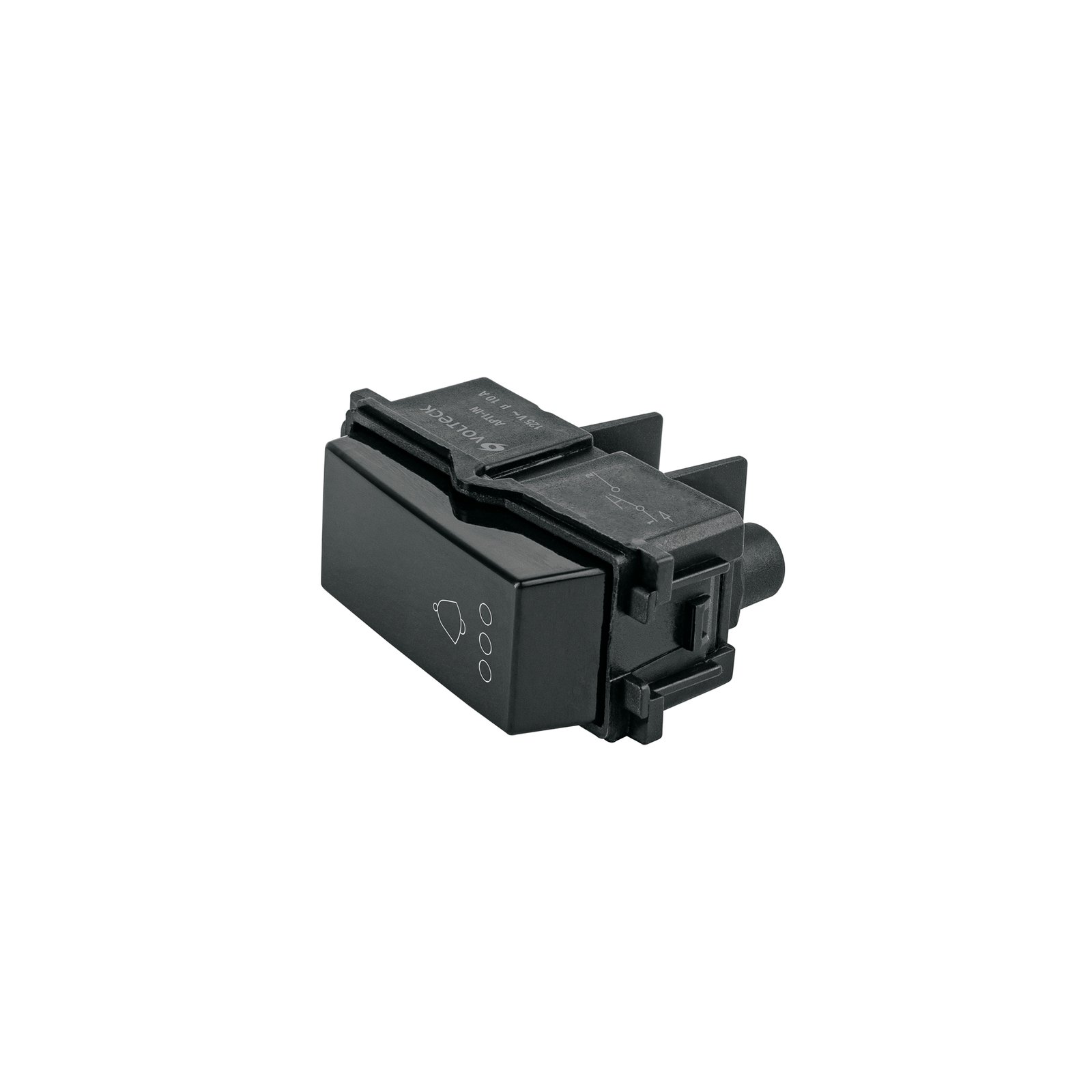 APTI-IN.jpg Interruptor para timbre, línea Italiana, color negro - Image 1