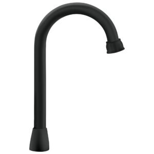 Cuello tipo bar para mezcladora de lavabo, negro mate, AQUA