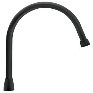 Cuello largo para mezcladora de fregadero, negro mate, AQUA