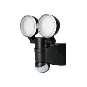 Arbotante LED 12W 4000K con sensor de movimiento, negro