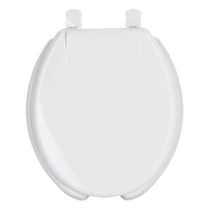 Asiento redondo para WC, abierto, blanco, AQUA