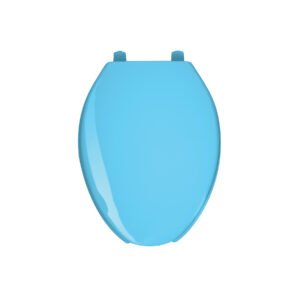 Asiento alargado para WC, abierto, azul, AQUA