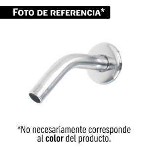 Brazo y chapetón para regadera, blíster, cromo, FOSET BASIC