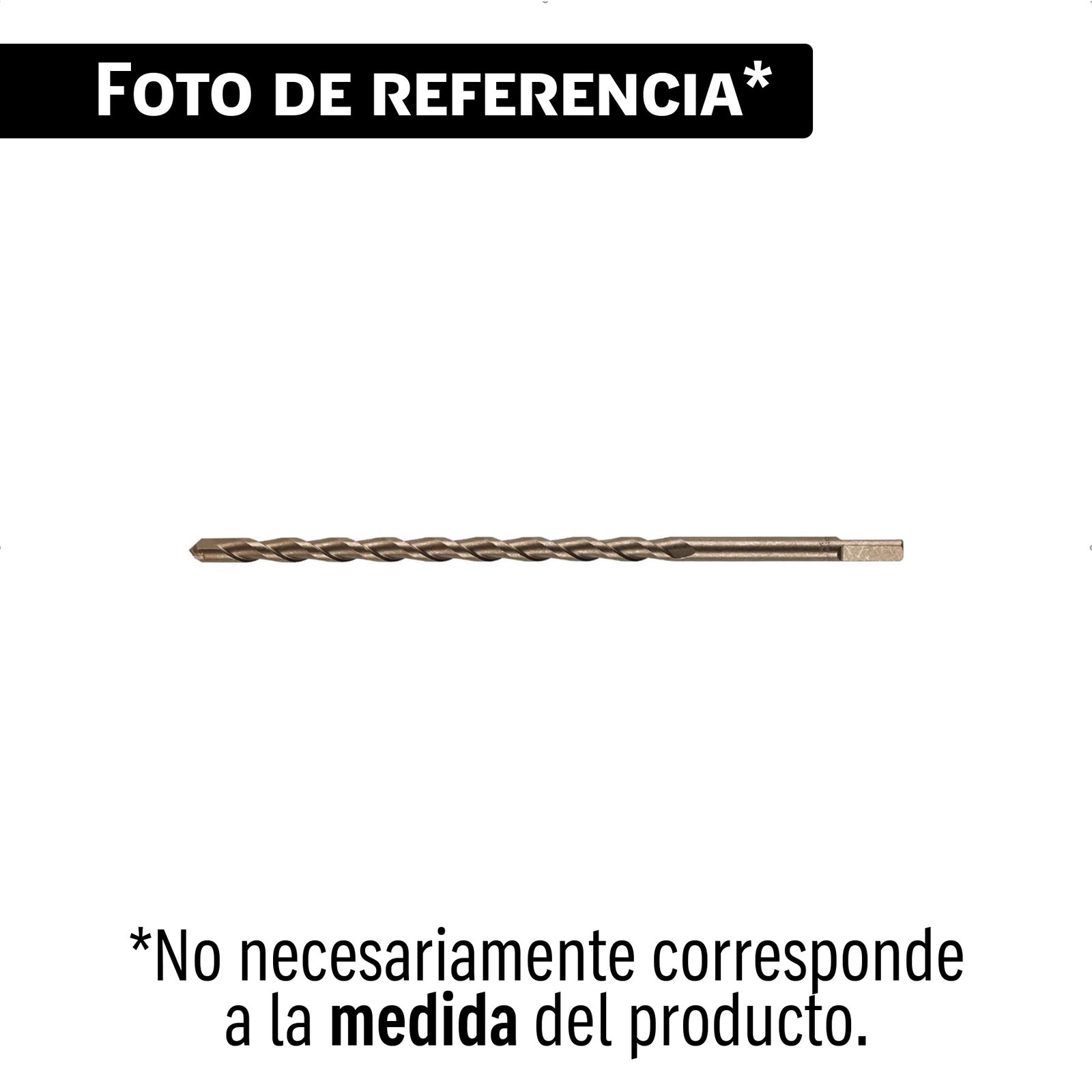 Broca para concreto de 1/2 x 12' en blíster, TRUPER