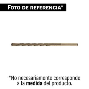 Broca para concreto de 3/8 x 12' en blíster, TRUPER