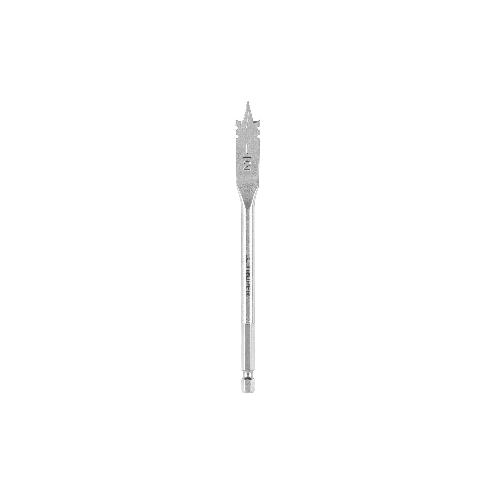 Broca plana de manita 1/2' para madera, TRUPER
