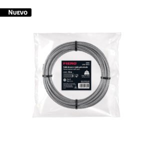 Cable rígido 1/8' x 10 m, acero galvanizado, FIERO