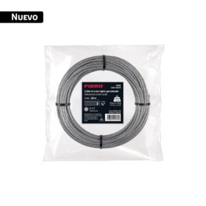 Cable rígido 1/8' x 20 m, acero galvanizado, FIERO