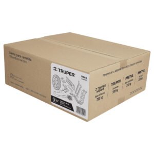 Caja c/llanta hule sólido y acc. p/carretilla TRUPER