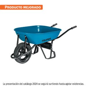 Carretilla 5.5 ft3 Imponchable, bastidor tubular, TRUPER
