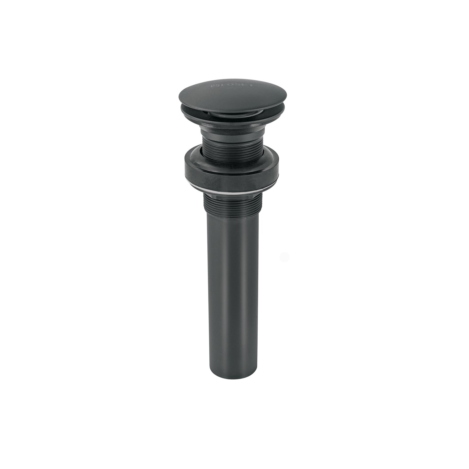 Contra para lavabo, sin rebosadero, tipo hongo, negro