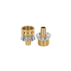 Juego de conectores 1/2' macho/hembra tipo garra de aluminio