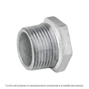 Reducción bushing acero galvanizado 1/2x3/8', FOSET