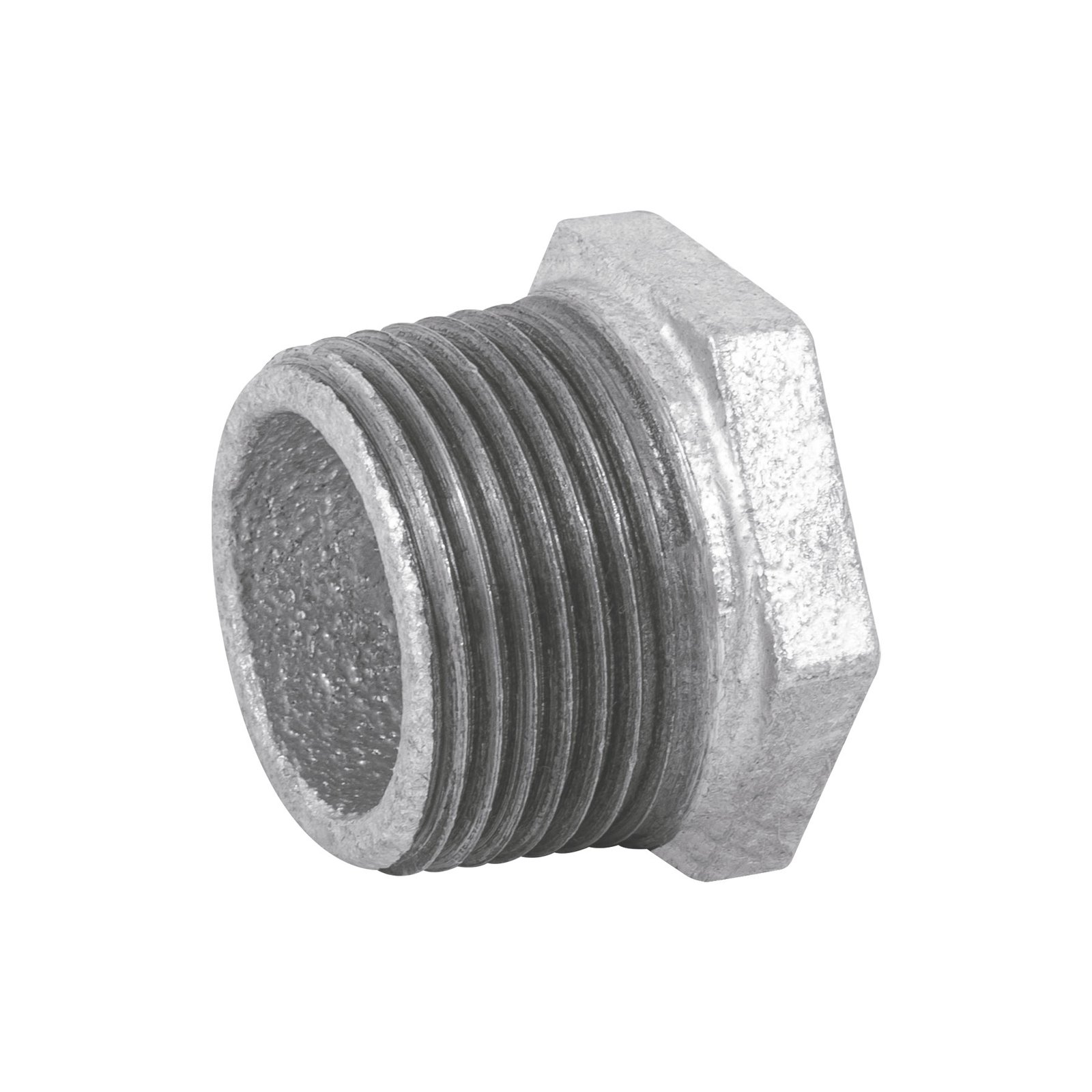 Reducción bushing acero galvanizado 1'x1/2', FOSET