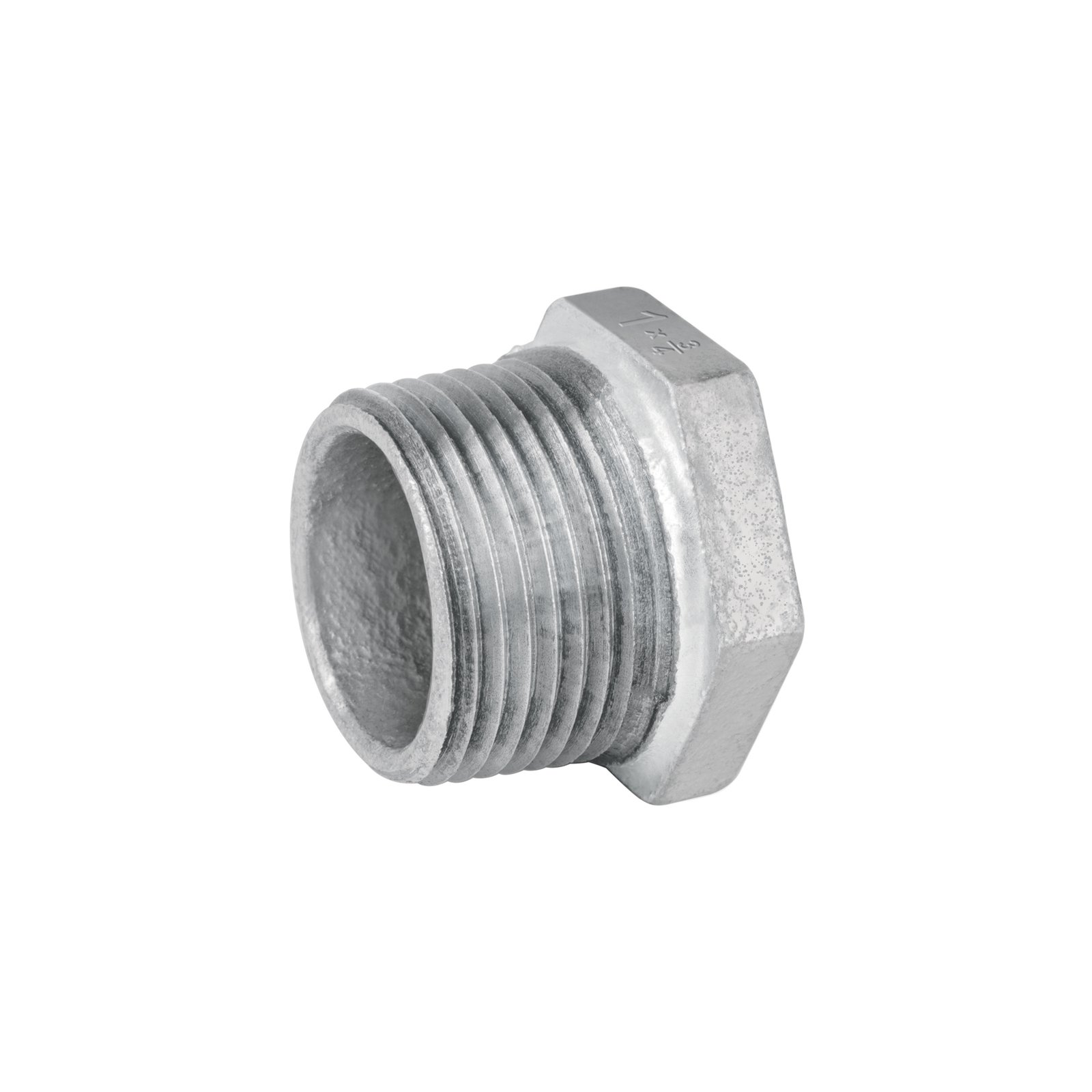 Reducción bushing acero galvanizado 1'x 3/4', FOSET