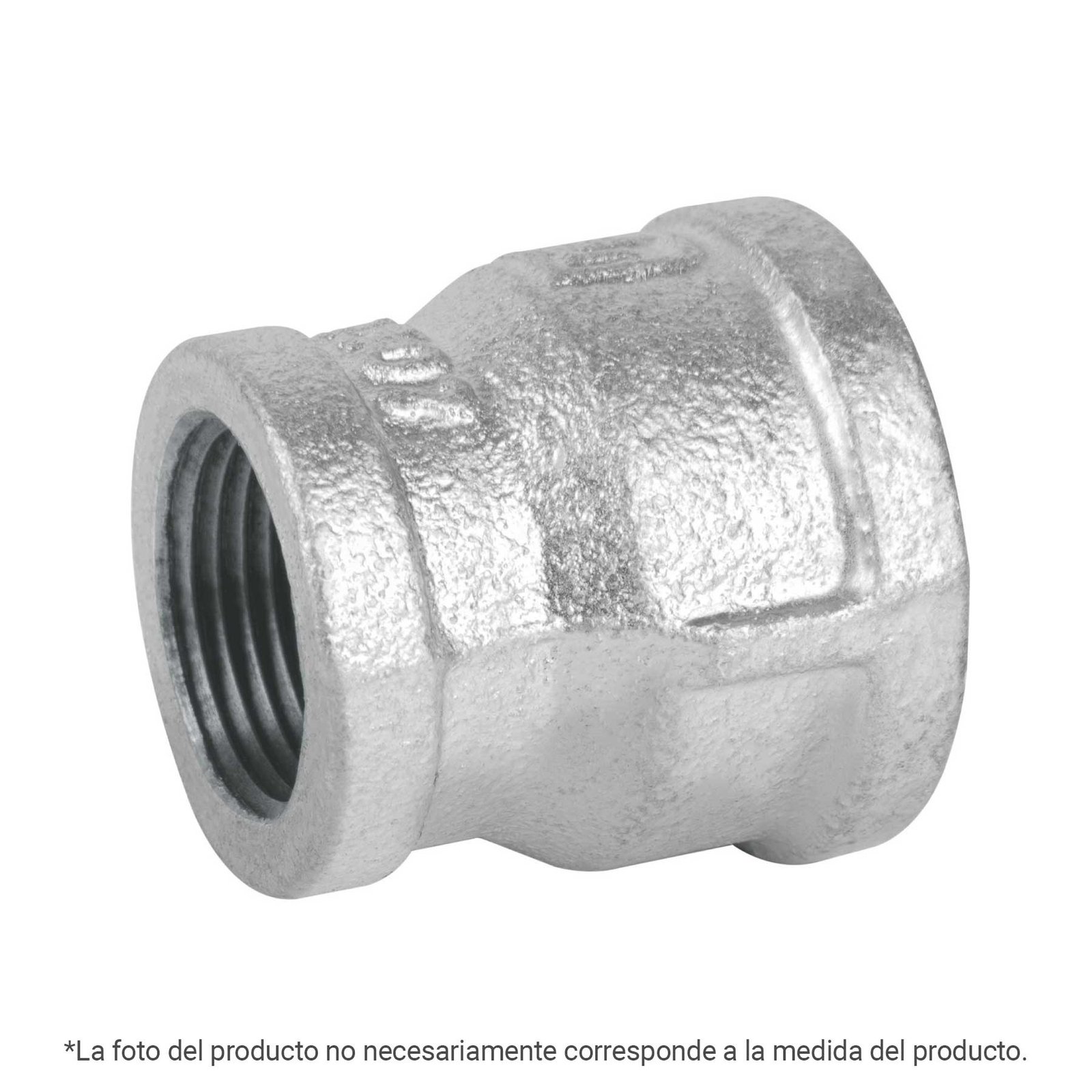 Reducción campana acero galvanizado 3/8x1/4', FOSET