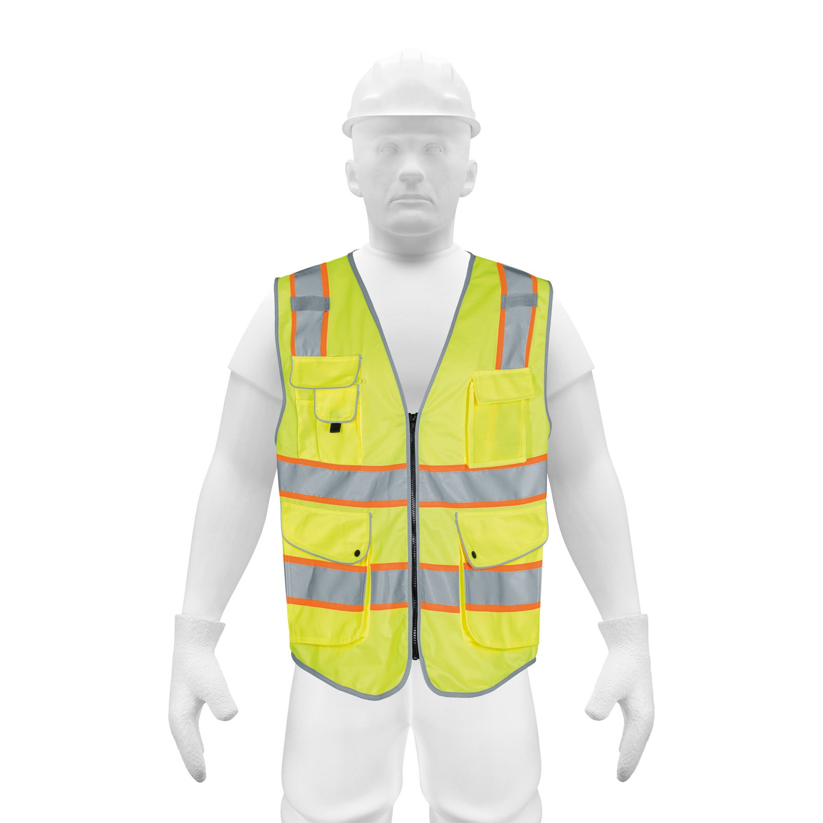 Chaleco de seguridad de alta visibilidad, amarillo,G, EXPERT