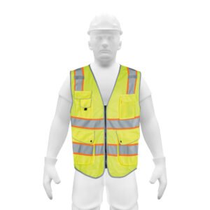 Chaleco de seguridad de alta visibilidad, amarillo,M, EXPERT