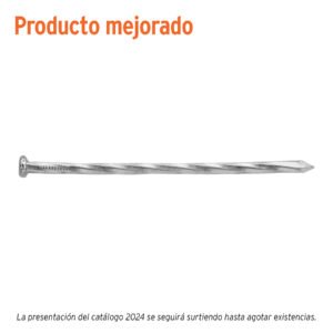Bolsa con 1 kg de clavos para concreto galvanizados 4'