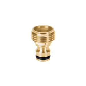Conector 3/4' rápido macho de latón, sistema click, TRUPER