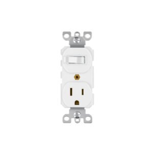 Interruptor de palanca con contacto, Standard, blanco