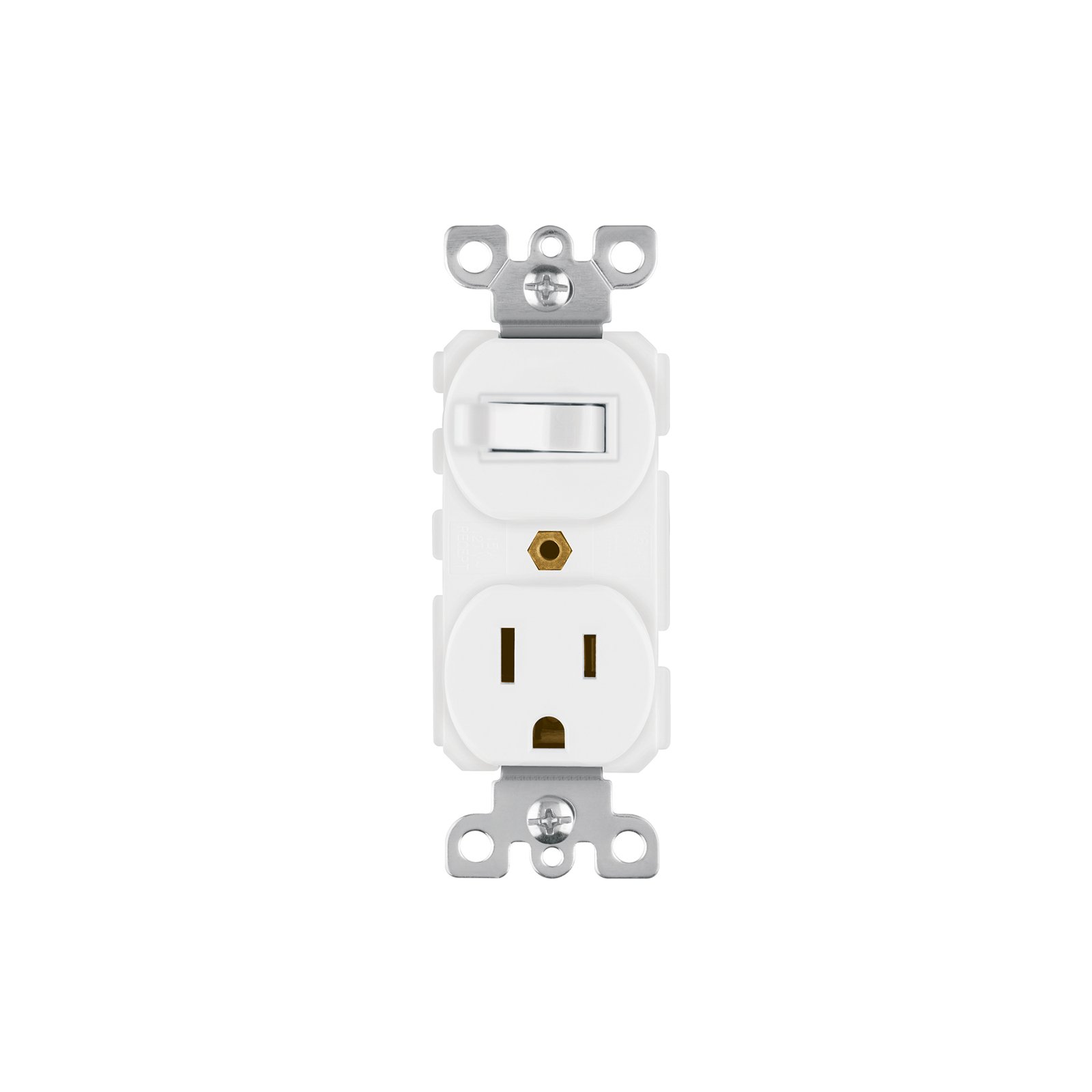 Interruptor de palanca con contacto, Standard, blanco