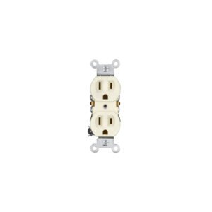 Contacto dúplex, 2 polos 3 hilos, Standard, marfil, VOLTECK