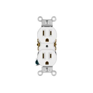 Contacto dúplex, 2 polos 3 hilos, Standard, granel, blanco