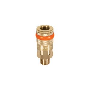 Cople rápido de latón, macho, cuerda 1/4' NPT, TRUPER