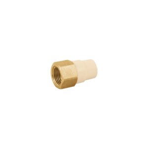 Adaptador hembra de CPVC 1/2' con inserto y tuerca de latón