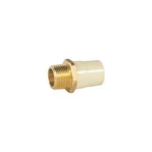 Adaptador macho de CPVC 1' con inserto y tuerca de latón