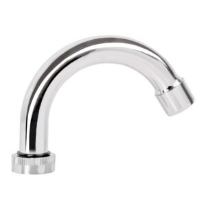 Cuello curvo para mezcladora de lavabo, cromo, BASIC