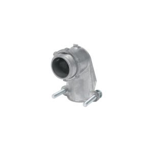 Conector curvo 1' para tubo flexible metálico, VOLTECK