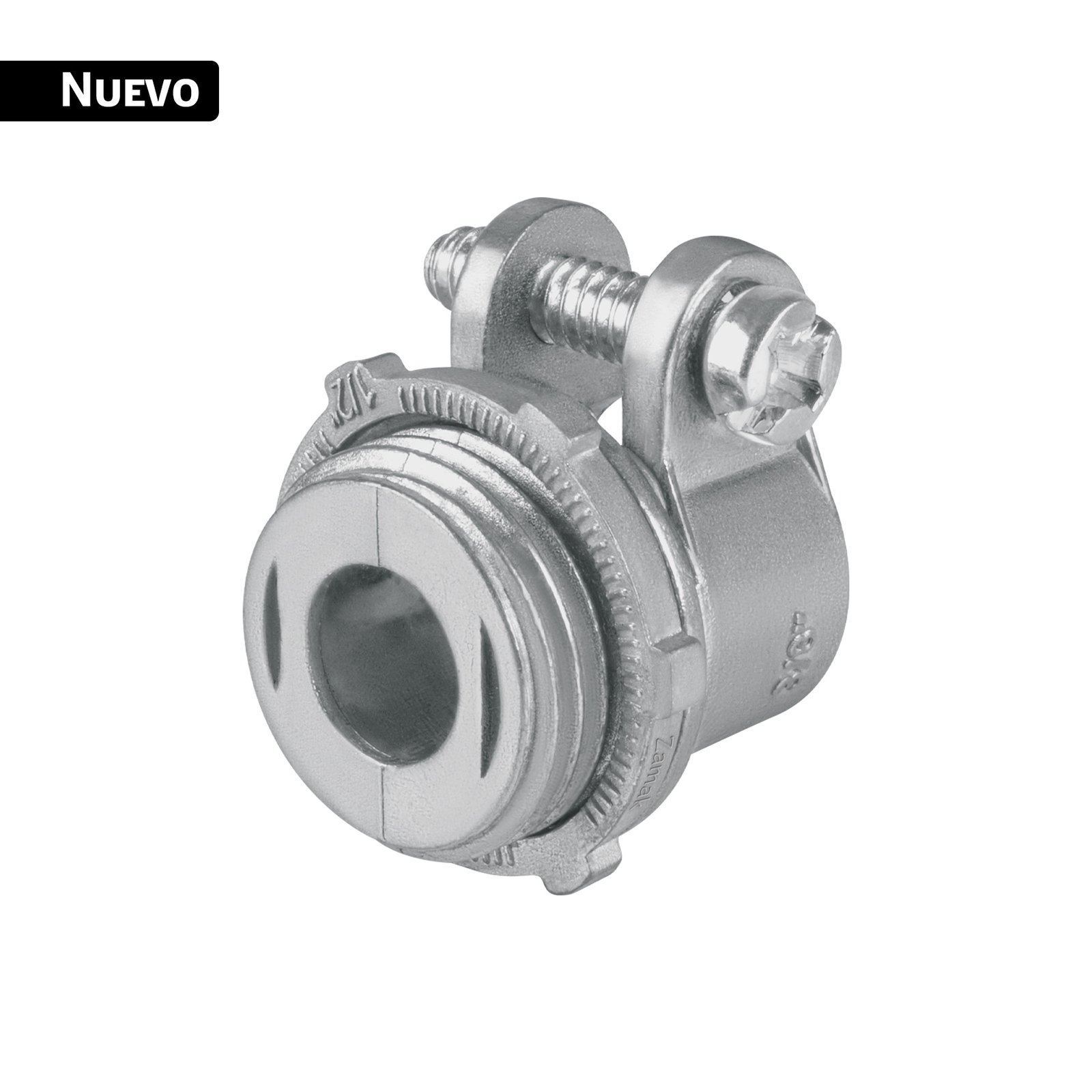 CTF-3-8R.jpg Conector recto 3/8' para tubo flexible metálico, VOLTECK - Image 1