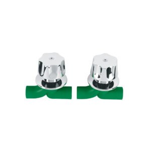 Juego de 2 llaves de empotrar PPR 1/2' con manerales, FOSET