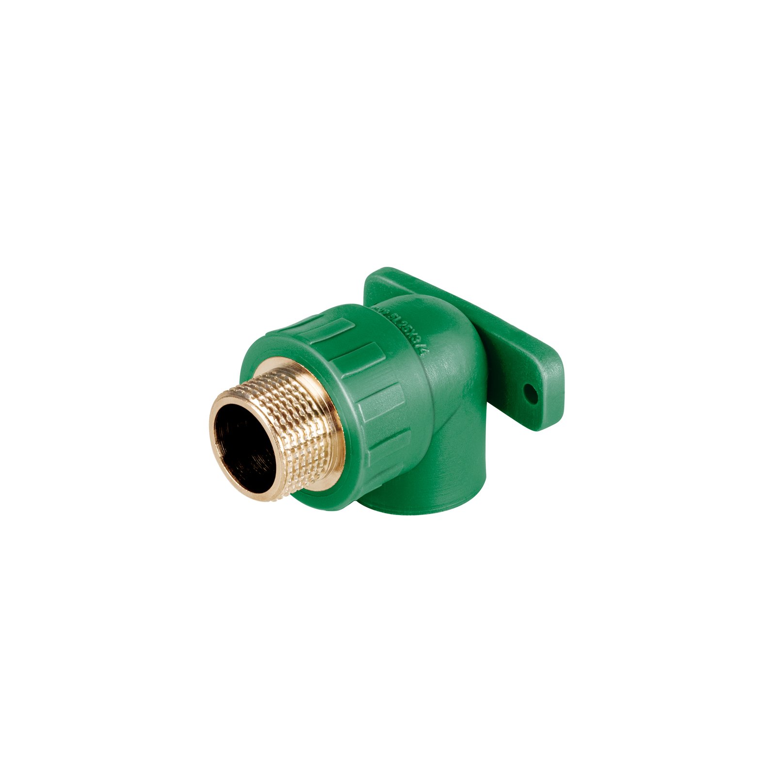 Codo oreja 90° PPR, 3/4', macho con inserto metálico, FOSET