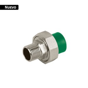 Tuerca unión PPR, mixta macho inserto metálico 1/2', FOSET