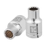 Dado de 10 mm, 12 puntas, cuadro 1/2', TRUPER