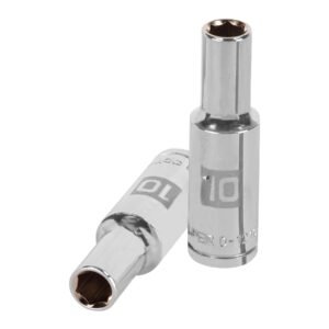 Dado largo de 10 mm, 6 puntas, cuadro 1/2', TRUPER
