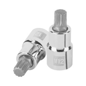 Dado punta corta bristol M12, cuadro 1/2', TRUPER