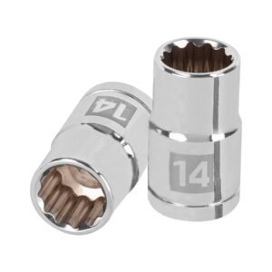 Dado de 14 mm, 12 puntas, cuadro 1/2', TRUPER