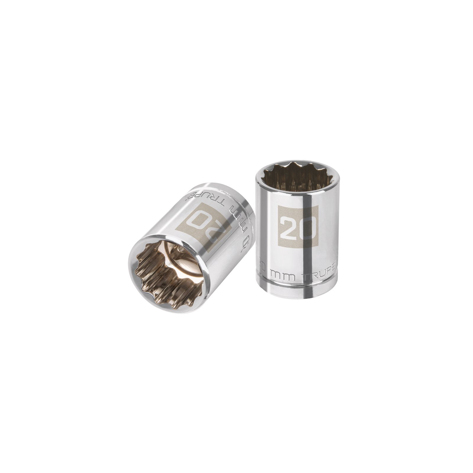 Dado de 20 mm, 12 puntas, cuadro 1/2', TRUPER