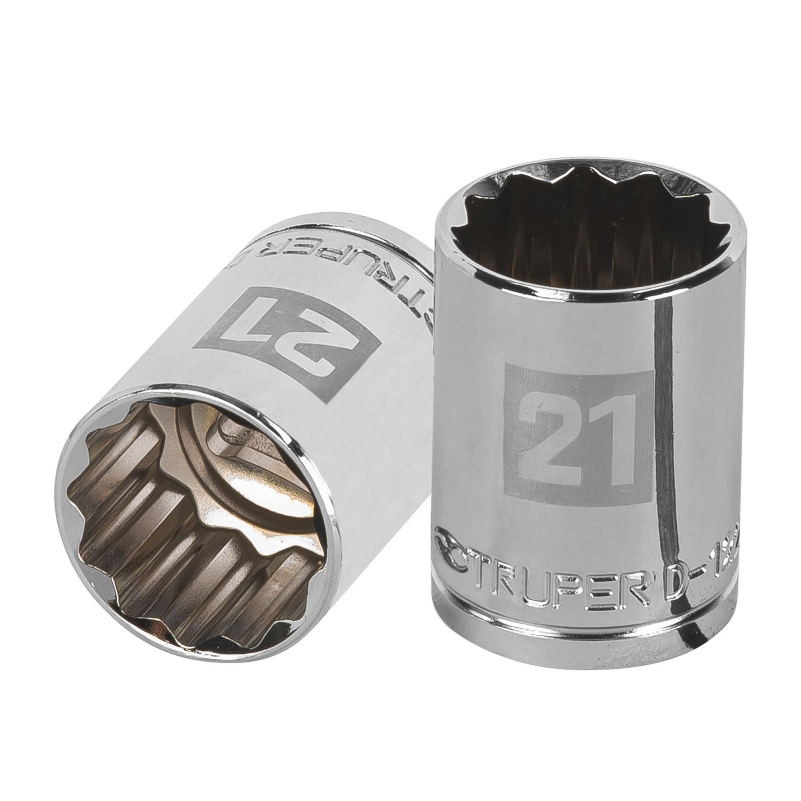 Dado de 21 mm, 12 puntas, cuadro 1/2', TRUPER