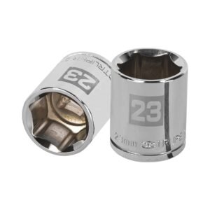 Dado de 23 mm, 6 puntas, cuadro 1/2', TRUPER