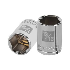 Dado de 13/16', 6 puntas, cuadro 1/2', TRUPER