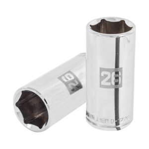 Dado largo de 26 mm, 6 puntas, cuadro 1/2', TRUPER