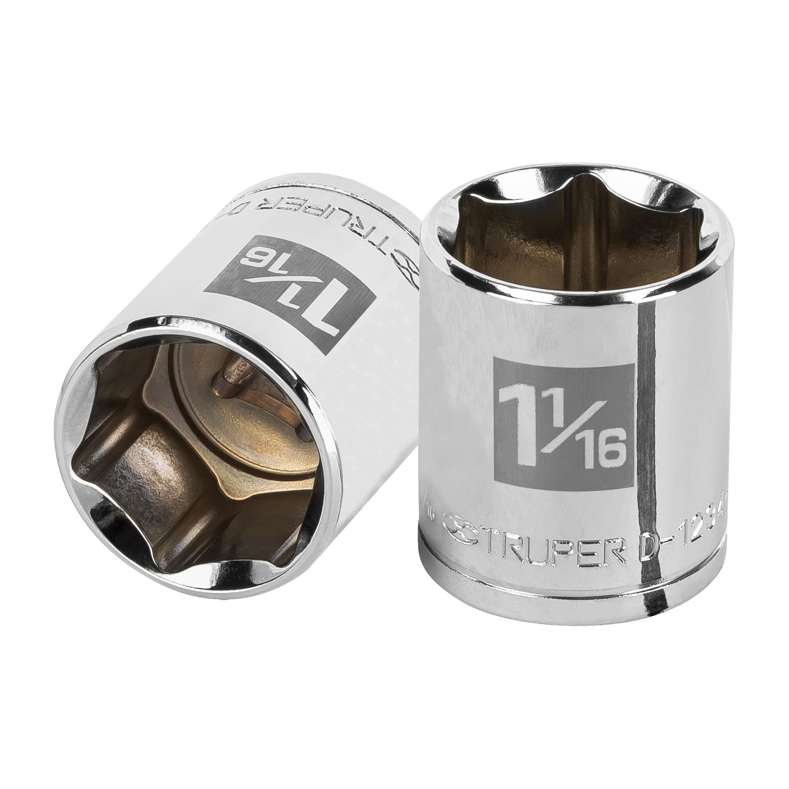 Dado de 1-1/16', 6 puntas, cuadro 1/2', TRUPER